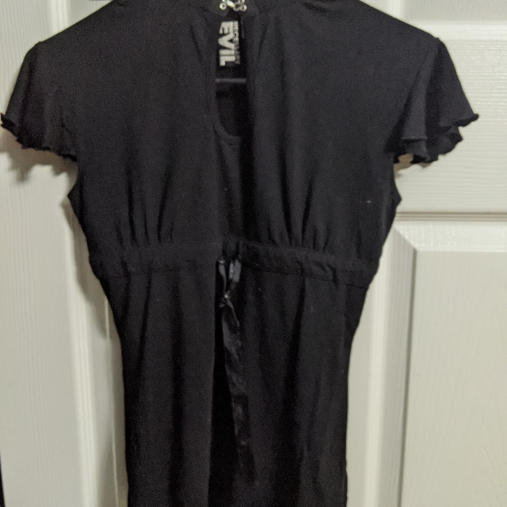 Necessary Evil Short Sleeve Black Shirt